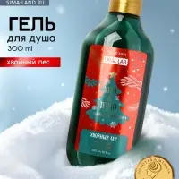 Гель для душа URAL LAB, 300 мл, аромат хвойный лес, Новый Год