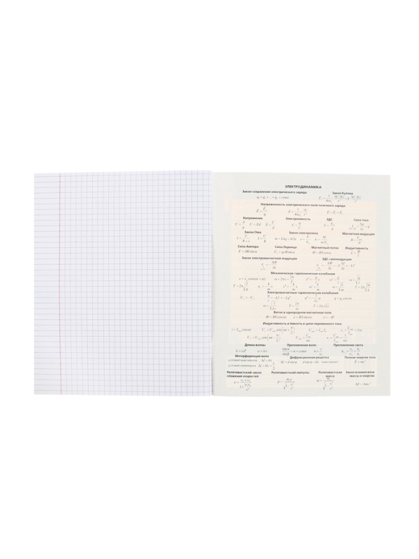 Тетрадь 48 листов в клетку &laquo;Салют предметов&raquo; ФИЗИКА, обложка мелованный картон, матовая ламинация, 3D-лак, тиснение фольгой, с интерактивным сп...