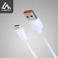 Кабель LuazON, Type-C - USB, 1 А, 1.5 м, белый