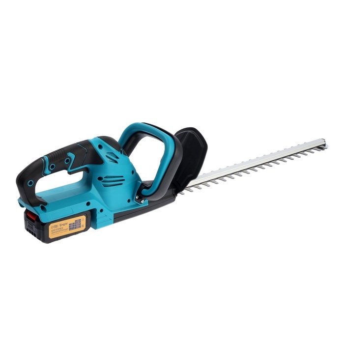 Кусторез аккумуляторный ТУНДРА, 21 В, 3 Ач, Li-ion, длина лезвия 500 мм, ширина 68 мм Кусторез аккумуляторный ТУНДРА, 21 В, 3 Ач, Li-ion, длина лезвия 500 мм, ширина 68 мм