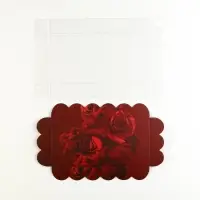 Коробка для печенья, кондитерская упаковка с PVC крышкой, «Розы», 10.5 х 21 х 3 см