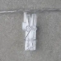 Гирлянда &laquo;Нить&raquo; 5 м с насадками &laquo;Прищепки&raquo;, IP20, прозрачная нить, 20 LED, свечение мульти (RG/RB), мигание, 220 В