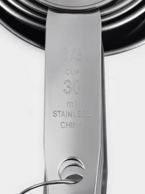 Набор мерных ложек Доляна &laquo;Кристалл&raquo;, 5 шт.: 30/60/80/125/250 мл, нержавеющая сталь, серебристый