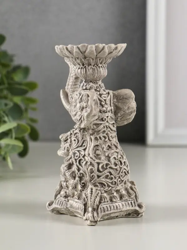 Подсвечник  Подсвечник "Слон" высота 12 см, под камень