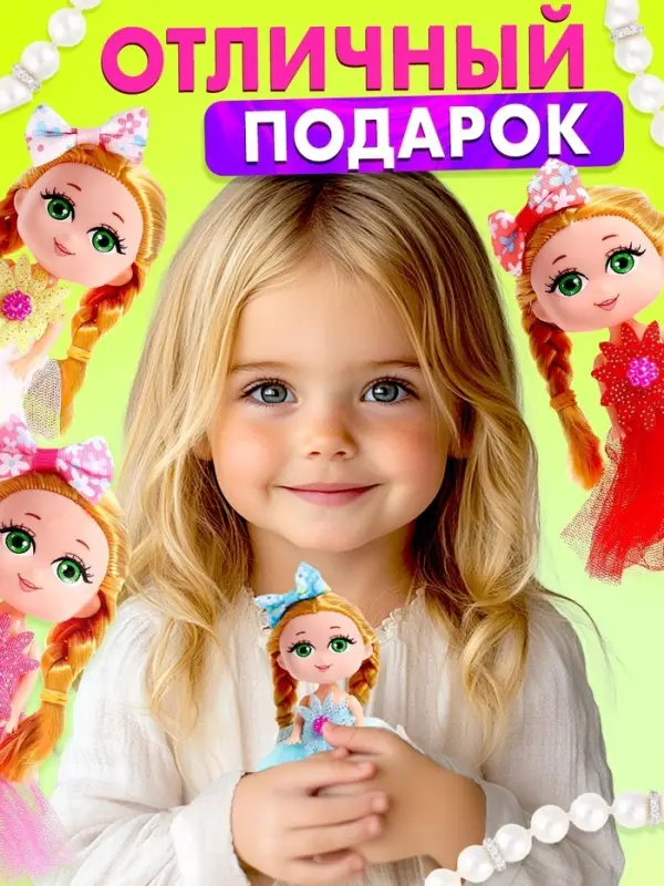 Кукла Happy Valley &laquo;Лола&raquo; с наклейками, МИКС