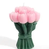Свеча интерьерная &laquo;Букет тюльпанов&raquo;, 150 г, 7.5&times;7&times;10.5 см