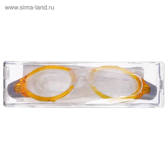 Очки для плавания ONLYTOP, беруши, МИКС