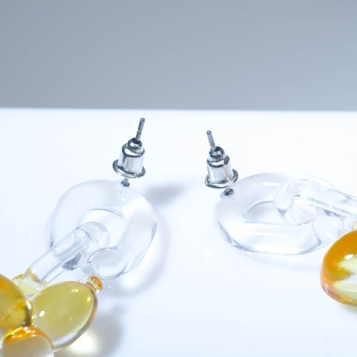 Серьги пластик «Собачка» из воздушного шара, цветные Серьги пластик «Собачка» из воздушного шара, цветные