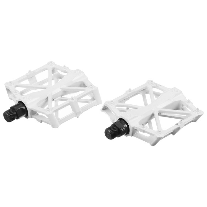 Педали 9/16 Педали 9/16" с подшипником, алюминиевые, цвет белый