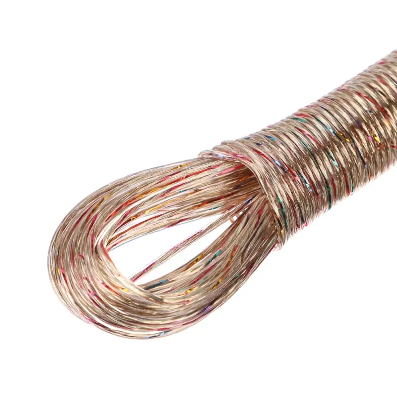 Шнур тм VETTA, с разноцветной металлической жилой 20м