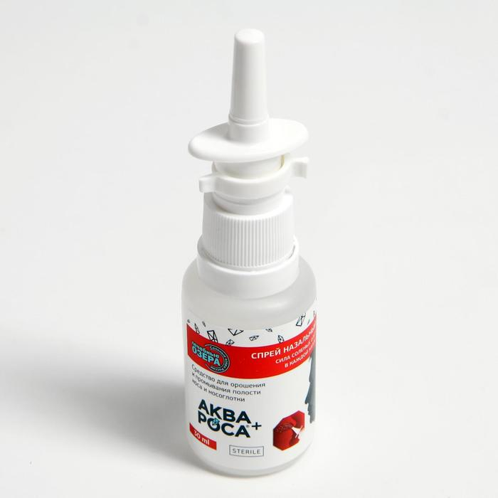 Набор Набор "АкваРоса+", спрей назальный 30 мл + ополаскиватель минеральный 300 мл, дополнительная насадка