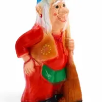 Садовая фигура из гипса &laquo;Бабка-Ёжка стоя&raquo;, 33&times;35&times;65 см, МИКС