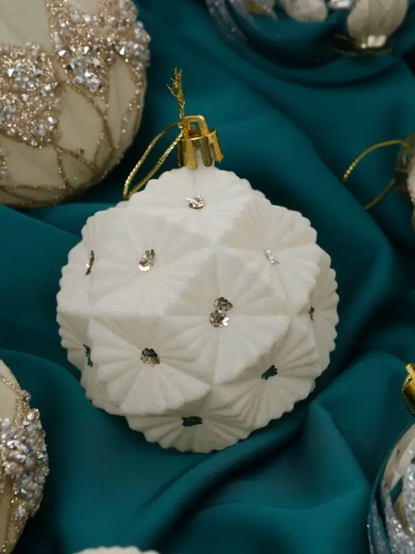 Набор шаров пластик d-8 см, 9 шт Набор шаров пластик d-8 см, 9 шт "Флурри"