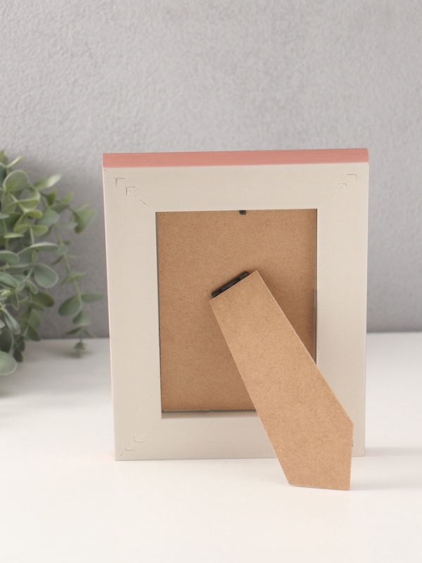 Фоторамка пластик 10х15 см "Романтизм" розовая 16,5х21,4 см