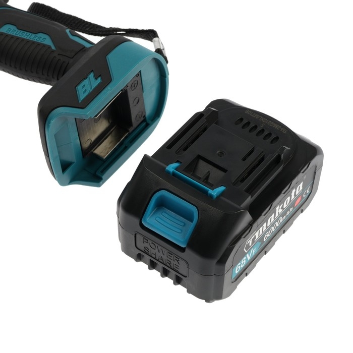 Дрель-шуруповерт BIYOTI BYT-CED05, бесщеточная, ударная, 20 В, 2х4 Ач, 90 Нм, кейс