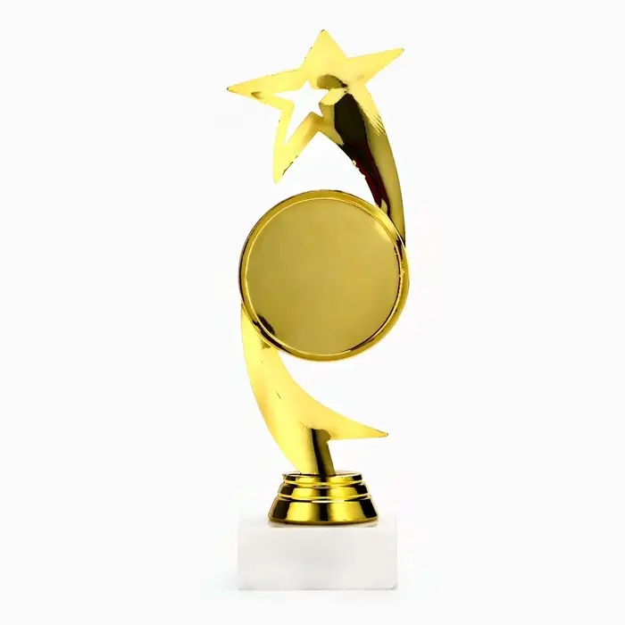 Кубок &laquo;Звезда&raquo;, наградная фигура, подставка камень белая, 18&times;6&times;5 см