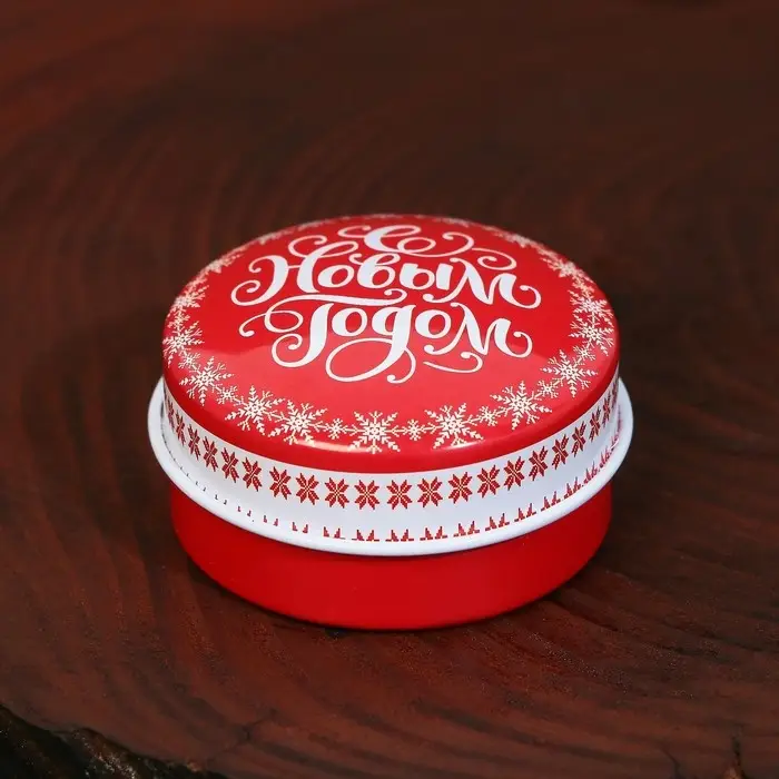 Свеча ароматическая в банке «С Новым годом», аромат вишня, диам. 4,8 см Свеча ароматическая в банке «С Новым годом», аромат вишня, диам. 4,8 см