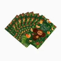 Подарочные пакеты, полиэтилен, набор 10 шт «Новый год»