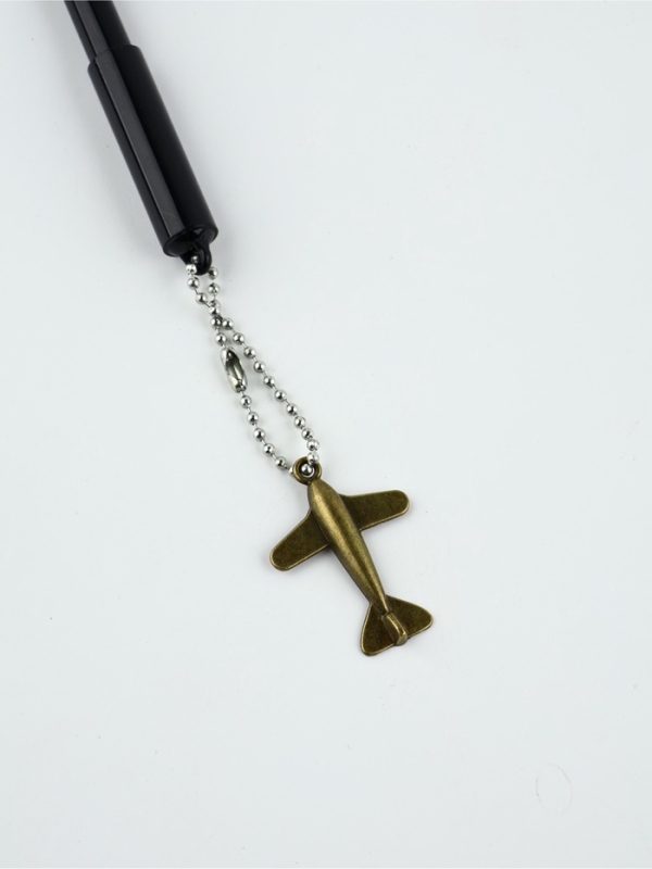 Ручка пластик с подвеской самолёт Ручка пластик с подвеской самолёт "23 февраля сильному духом"