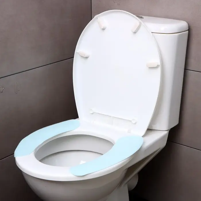 Наклейка на унитаз однотонные, 2 шт (голубая) Наклейка на унитаз однотонные, 2 шт (голубая)