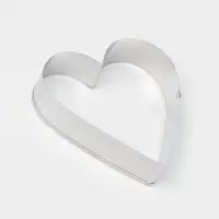 Формы для печенья Доляна &laquo;Сердечко&raquo;, набор 5 шт., 7.5&times;7.4 см, металл, серебристые