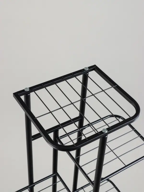 Подставка для цветов Greengo, 7 полок, 43&times;22&times;126 см, напольная, металл, чёрная