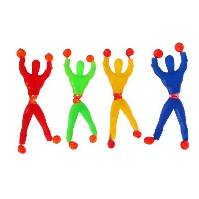 Липучка «Человек», сползает по стеклу, цвета МИКС Липучка «Человек», сползает по стеклу, цвета МИКС