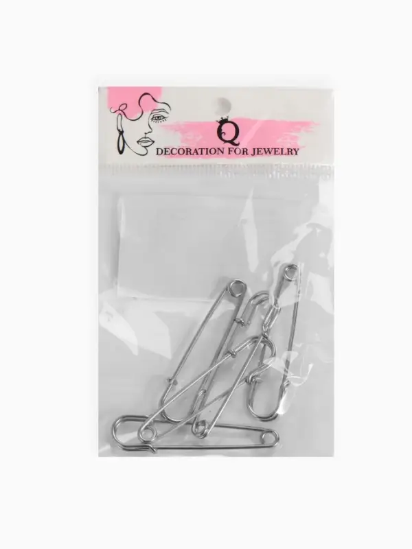 Булавка 4.5&times;1.2 см (набор 5 шт.), СМ-208-3, цвет серебро