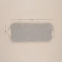 Мочалка - лента массажная SL Home &laquo;Ортика&raquo;, хлопок, 48&times;21 см, бежевая