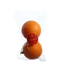 Ёлочные игрушки &laquo;Матовый&raquo;, шары новогодние, d=8 см, набор 2 шт., оранжевый