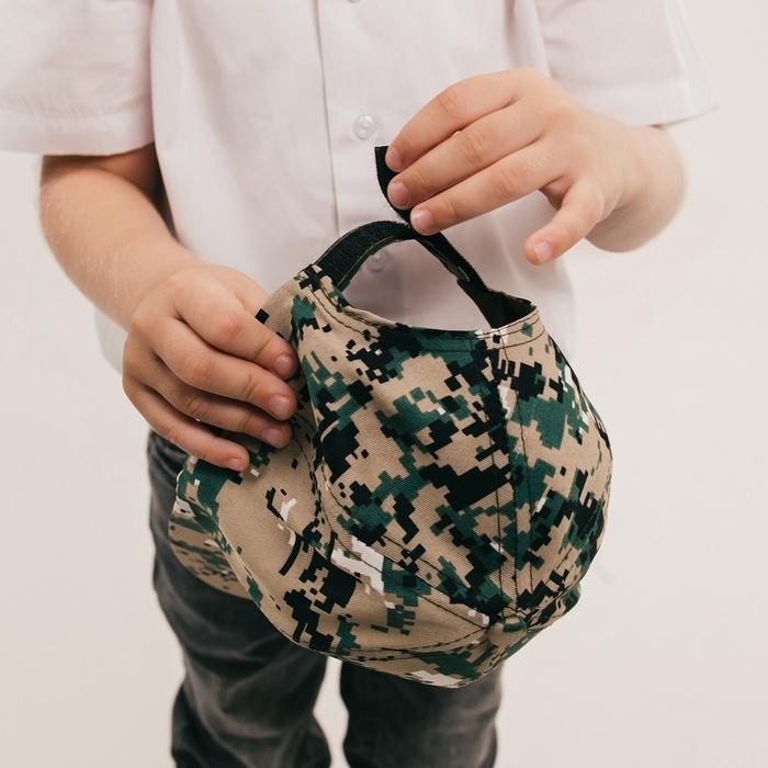 Карнавальная кепка «Военный», нашивка-герб, р. 52–54 Карнавальная кепка «Военный», нашивка-герб, р. 52–54