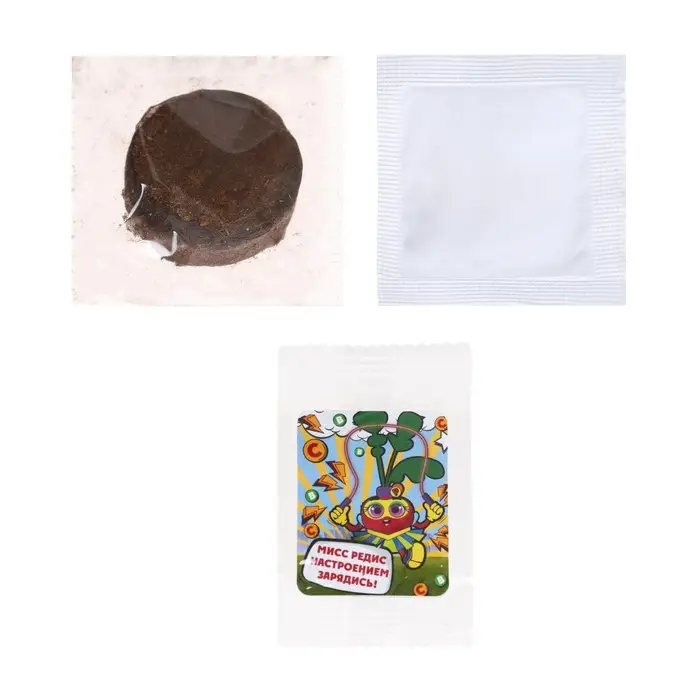 Набор для выращивания «Натуральные герои», редис Набор для выращивания «Натуральные герои», редис