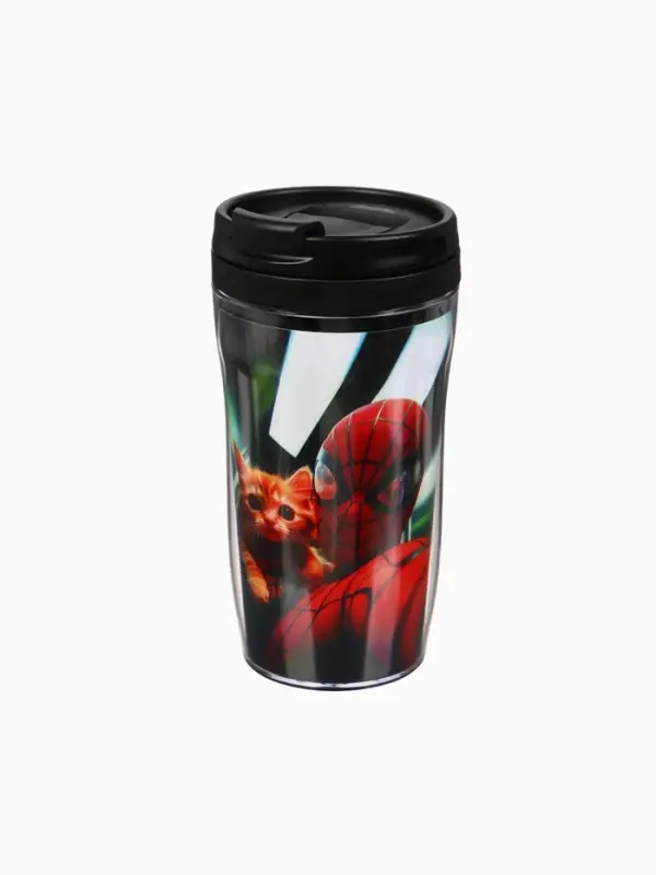 Термостакан детский со вставкой «Человек паук с котиком», 250 мл Термостакан детский со вставкой «Человек паук с котиком», 250 мл