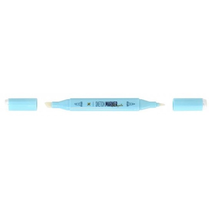 Маркер художественный блендер LOREX  Маркер художественный блендер LOREX "SIMPLE", двусторонний, наконечник: кисть (1.0 мм) и скошенный (6.0 мм), спиртовой