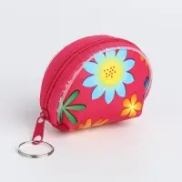 Кошелёк детский &laquo;Цветочки&raquo;, маленький, монетница, МИКС