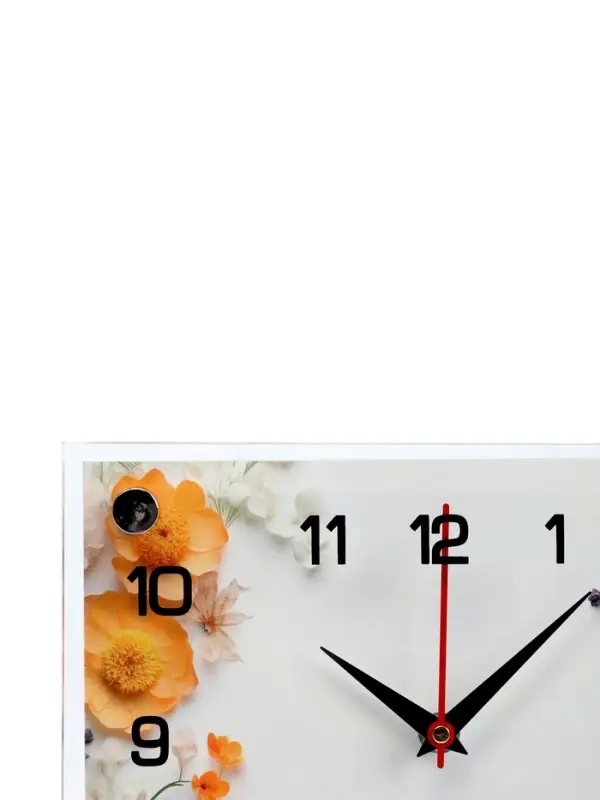 Часы настенные интерьерные &laquo;Цветочная фантазия&raquo;, 20&times;26 см