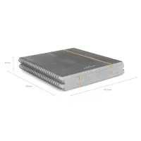 Тетрадь на спирали ErichKrause. Accent А5, 80 листов, в клетку, пластиковая обложка, на резинке, блок офсет, МИКС