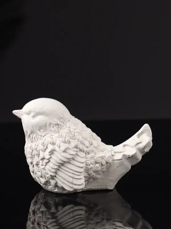 Фигура Фигура "Птичка №2" 9х6х5 см, натуральный, гипс
