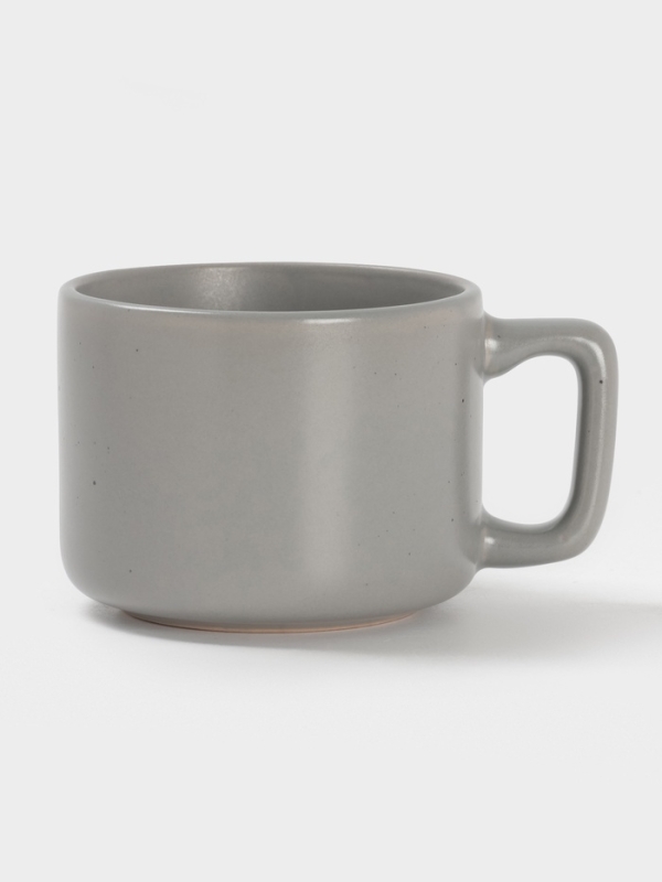 Набор чайный на 1 персону Доляна "Гранит" блюдце 15,5х см, кружка 12х9х7,5 см, белый в крап