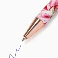 Ручка шариковая, синяя паста, автоматическая, 0.7 мм, пластик, софт-тач &laquo;Лучший учитель&raquo;