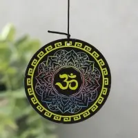 Музыка ветра металл "Ом (мантра)" 4 колокольчика 62х10х5 см Музыка ветра металл "Ом (мантра)" 4 колокольчика 62х10х5 см
