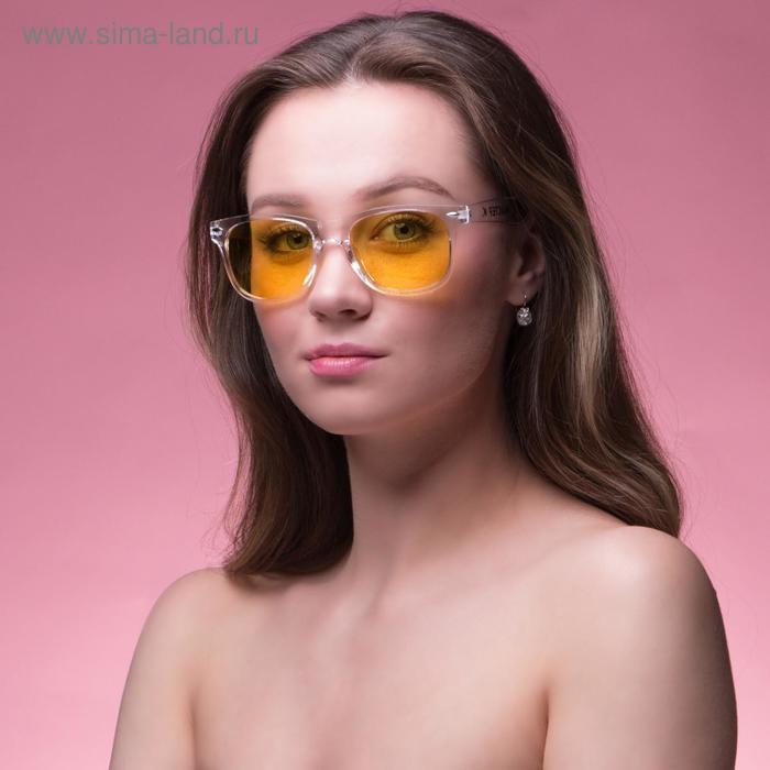 Очки солнцезащитные OneSun, uv 400, дужка 14.5 см, ширина 14.5 см, 4.5 х 5 см, жёлтые Очки солнцезащитные OneSun, uv 400, дужка 14.5 см, ширина 14.5 см, 4.5 х 5 см, жёлтые