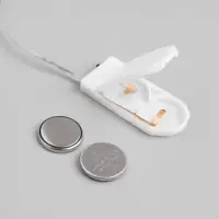 Гирлянда &laquo;Мишура&raquo; 1 м, роса, IP20, серебристая нить, 20 LED, от батареек CR2032&times;2, свечение мульти