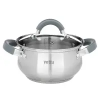 VETTA Вена Кастрюля 16х9,5см. 1,9л. со стекл. крышкой, индукция