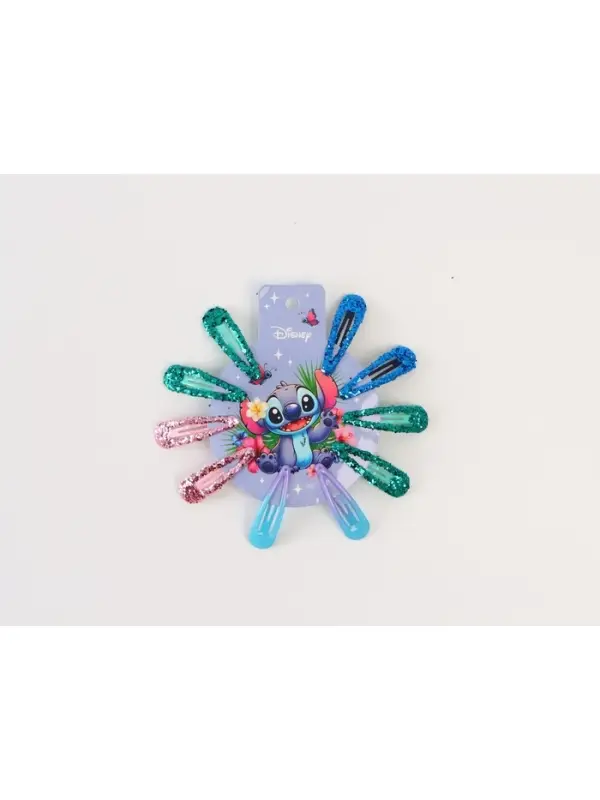 Заколка для волос 10 шт, Стич Заколка для волос 10 шт, Стич