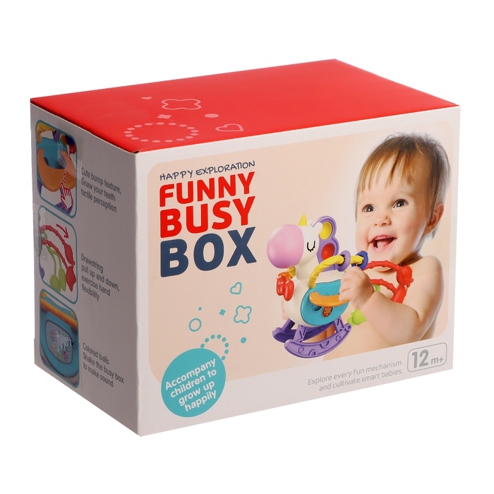 Развивающая игрушка «Единорожка», с тянучками Развивающая игрушка «Единорожка», с тянучками