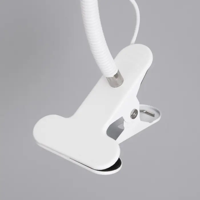 Лампа настольная RISALUX &laquo;Офисный белый&raquo;, светодиодная, на прищепке, от USB, 11&times;7.5&times;60.5 см