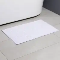 Коврик для ванной и туалета SAVANNA, полиэстер, 80&times;50 см, молочный