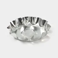 Форма для выпечки печенья, d=9.6 см, h=2 см, жесть, серебристая