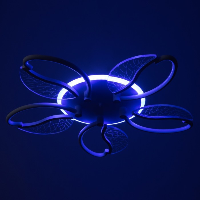 Люстра Люстра "Астрид" 5хLED 110Вт 3000-6000К RGB белый 65х65х8см